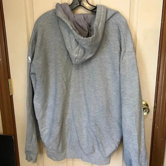 Vintage Adidas Pioneers Football Unisex Adults Heavy Hoodie Sweatshirt Size XL - Picture 2 of 10